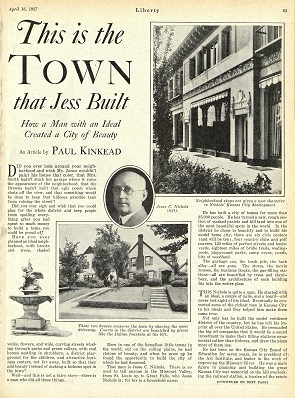1927 magazine article about Nichols