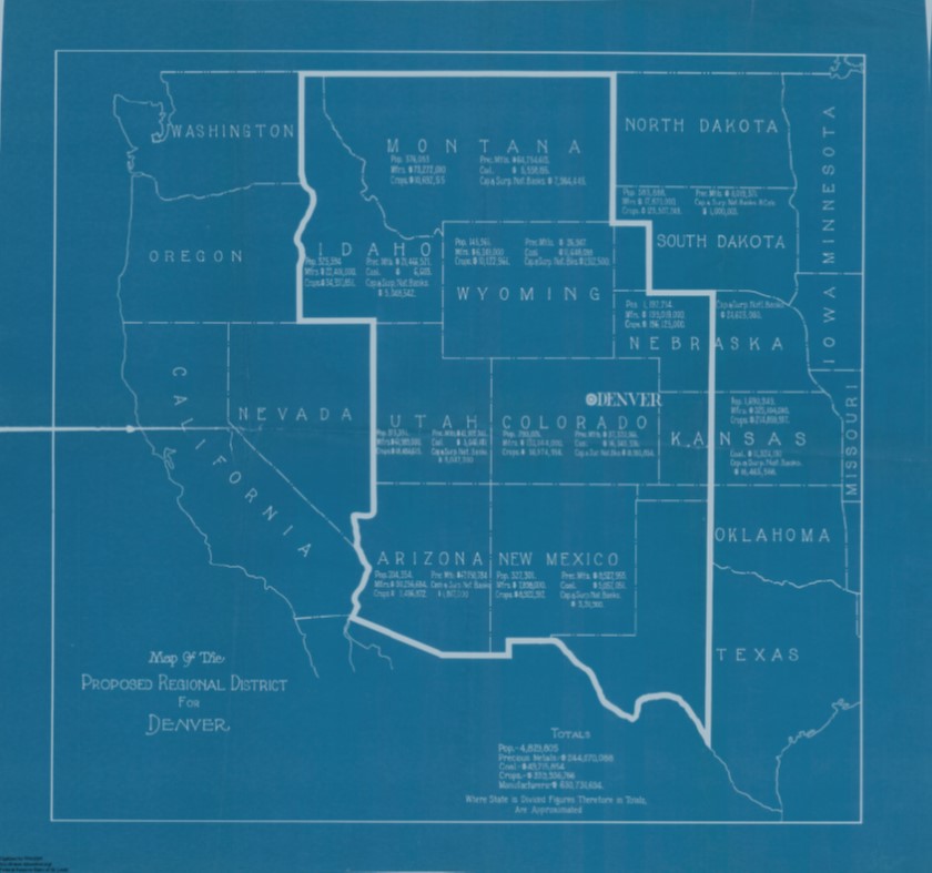 Proposed district with Denver as the Reserve City