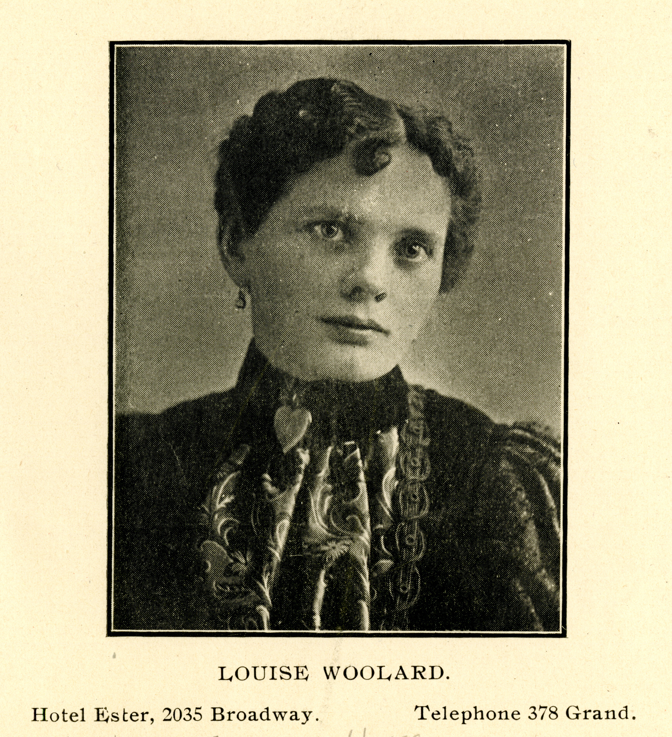 City Directory Portrait of Louise Woolard