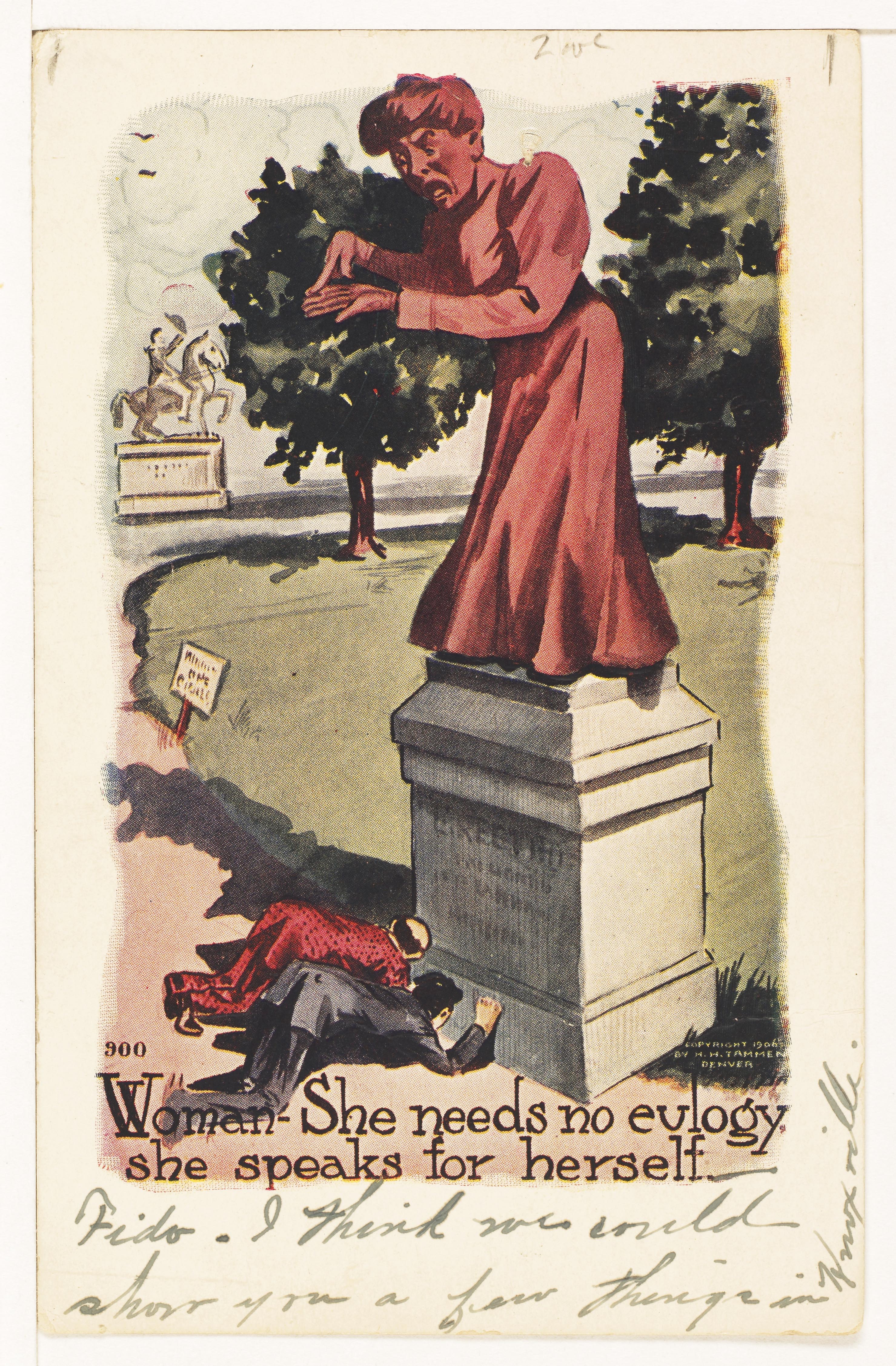 Anti-suffrage postcard