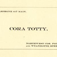 City Directory Contact Information for Cora Totty