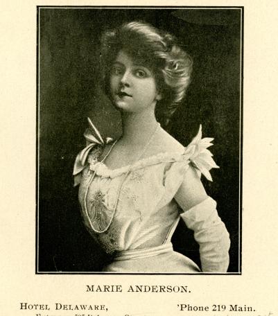 City Directory Portrait of Marie Anderson