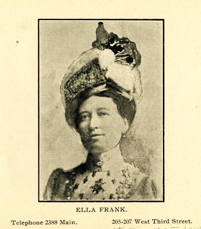 City Directory Portrait of Ella Frank